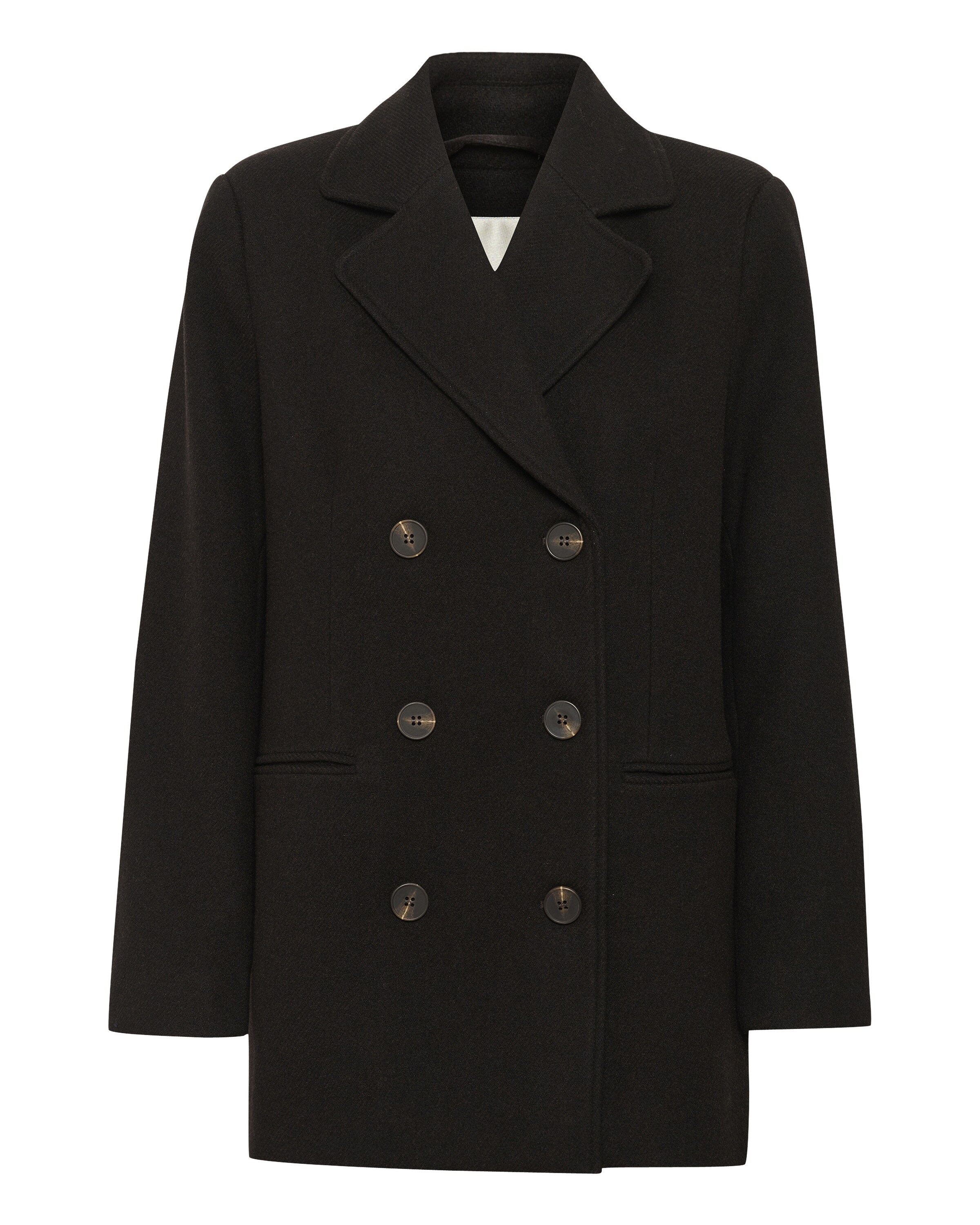 My Essential Wardrobe Overgangsfrakke 'Frannie' i sort: forside