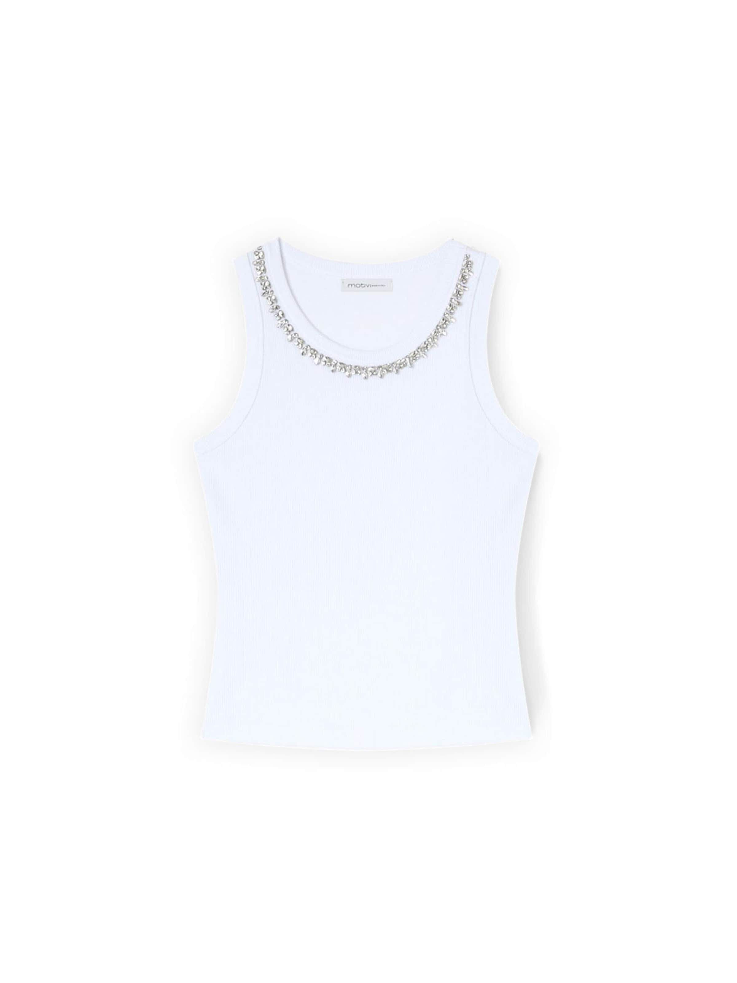 MOTIVI Shirt in White: front