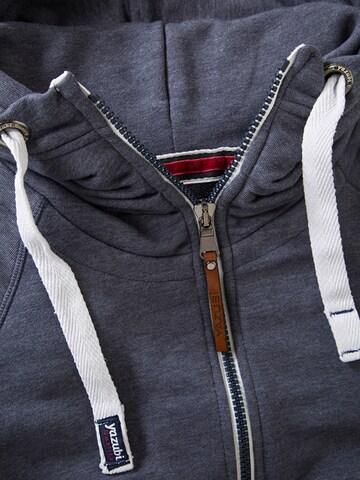 yazubi Zip-Up Hoodie 'Jacob' in Blue