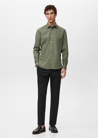 MANGO MAN Regular fit Button Up Shirt 'Play' in Green