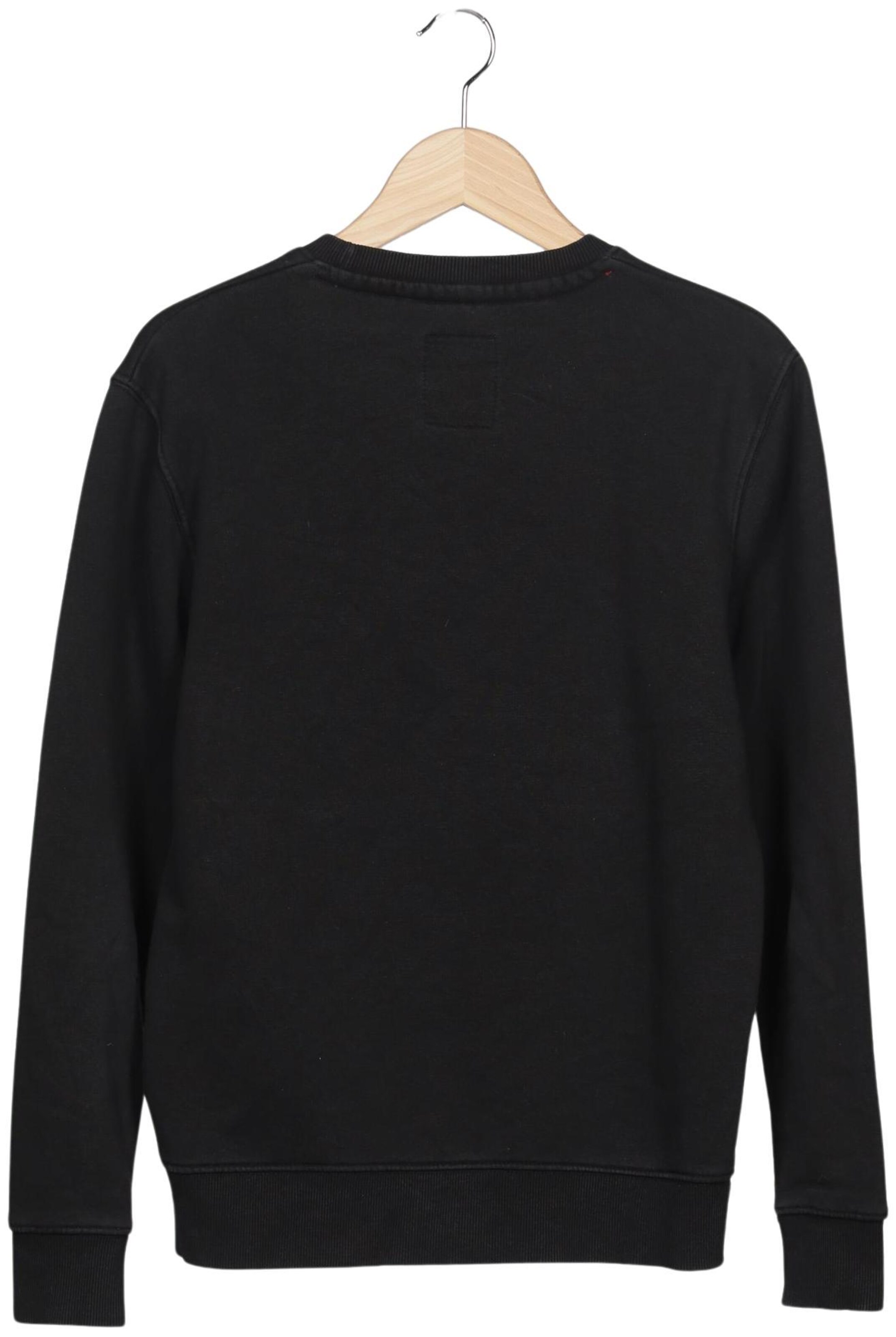 ALPHA INDUSTRIES Sweatshirt & Zip-Up Hoodie in S in Black