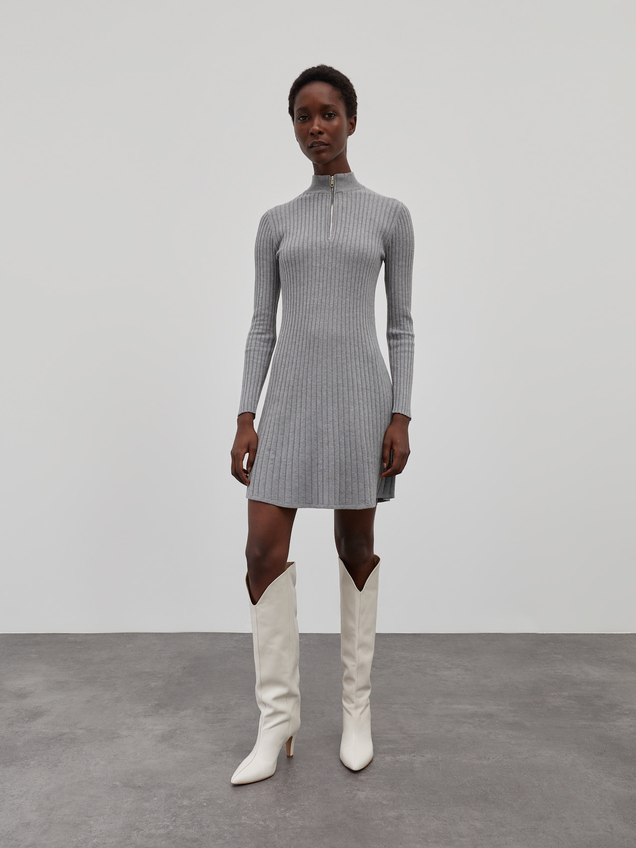 EDITED Vestido 'Karoline' gris moteado