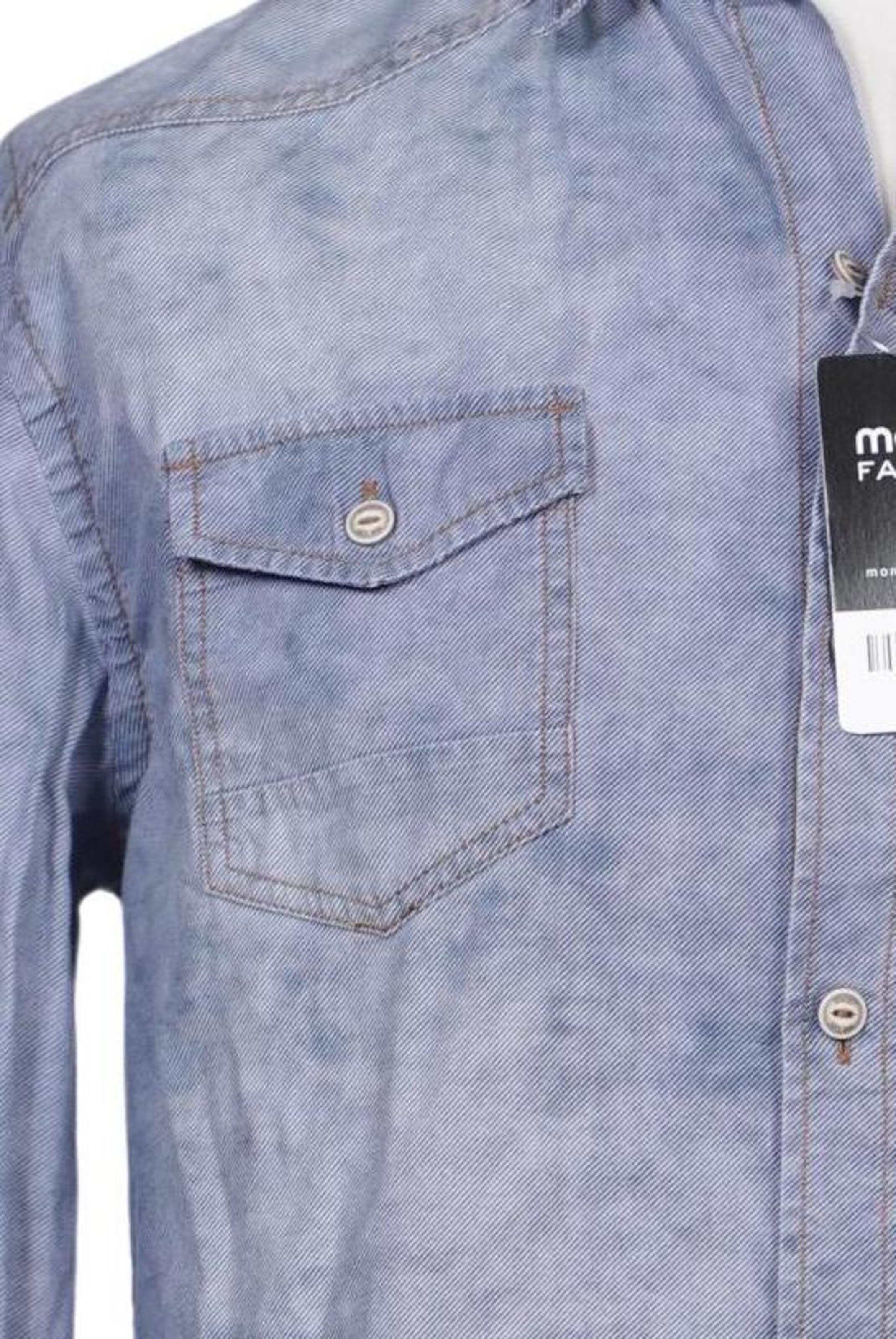 khujo Button Up Shirt in L in Blue