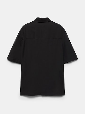 Pull&Bear Regular Fit Hemd in Schwarz