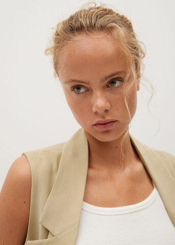 Gilet de costume MANGO en beige