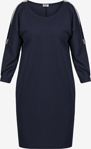 Karko Cocktail Dress in Blue: front