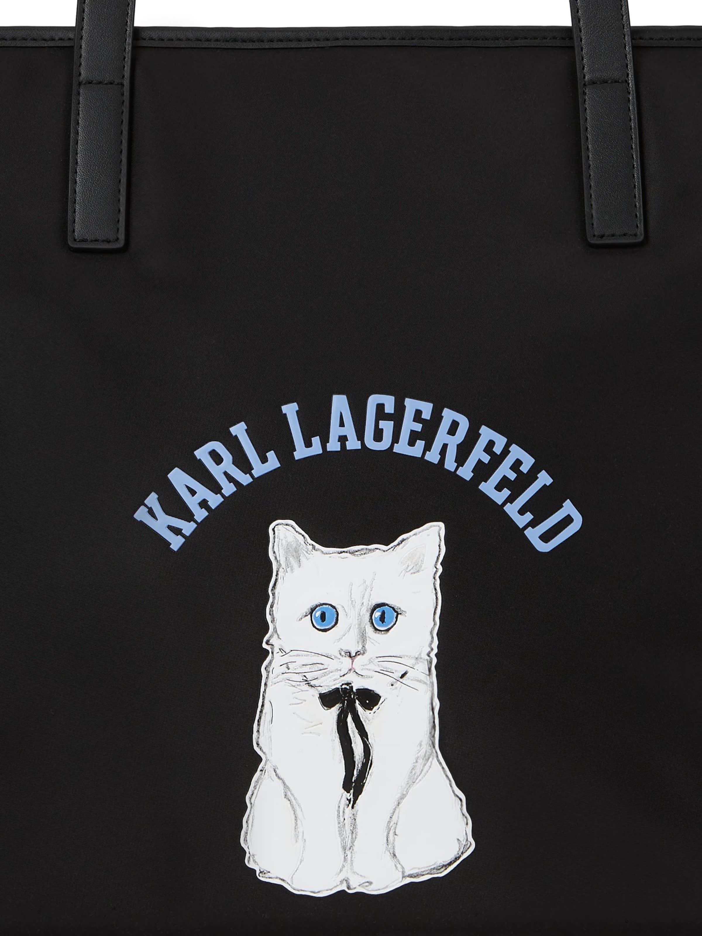 Karl Lagerfeld Shopper 'Ikon Choupette' in Zwart