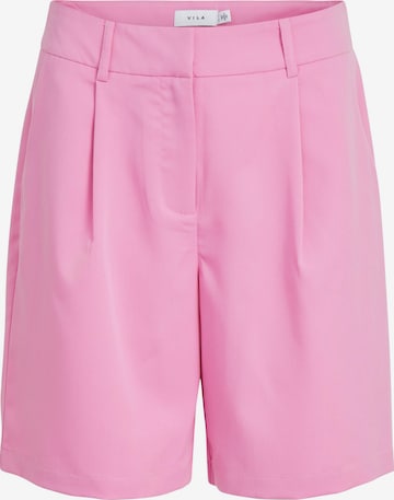 VILA Pleat-front trousers 'Marisa' in Pink: front