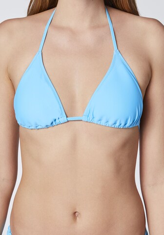 CHIEMSEE Triangle Bikini Top in Blue