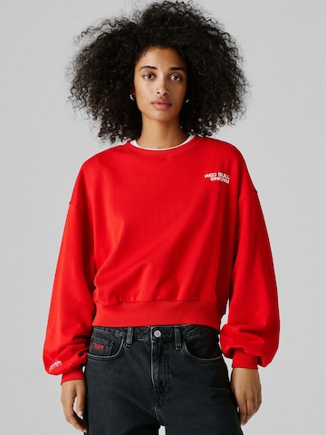 Red Bull Racing x Pepe Jeans Sweatshirt in Rot: Vorderseite