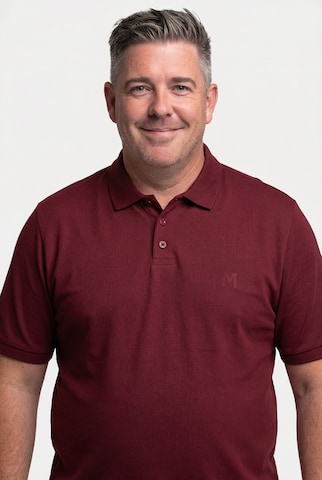 Men Plus Shirt in Rood