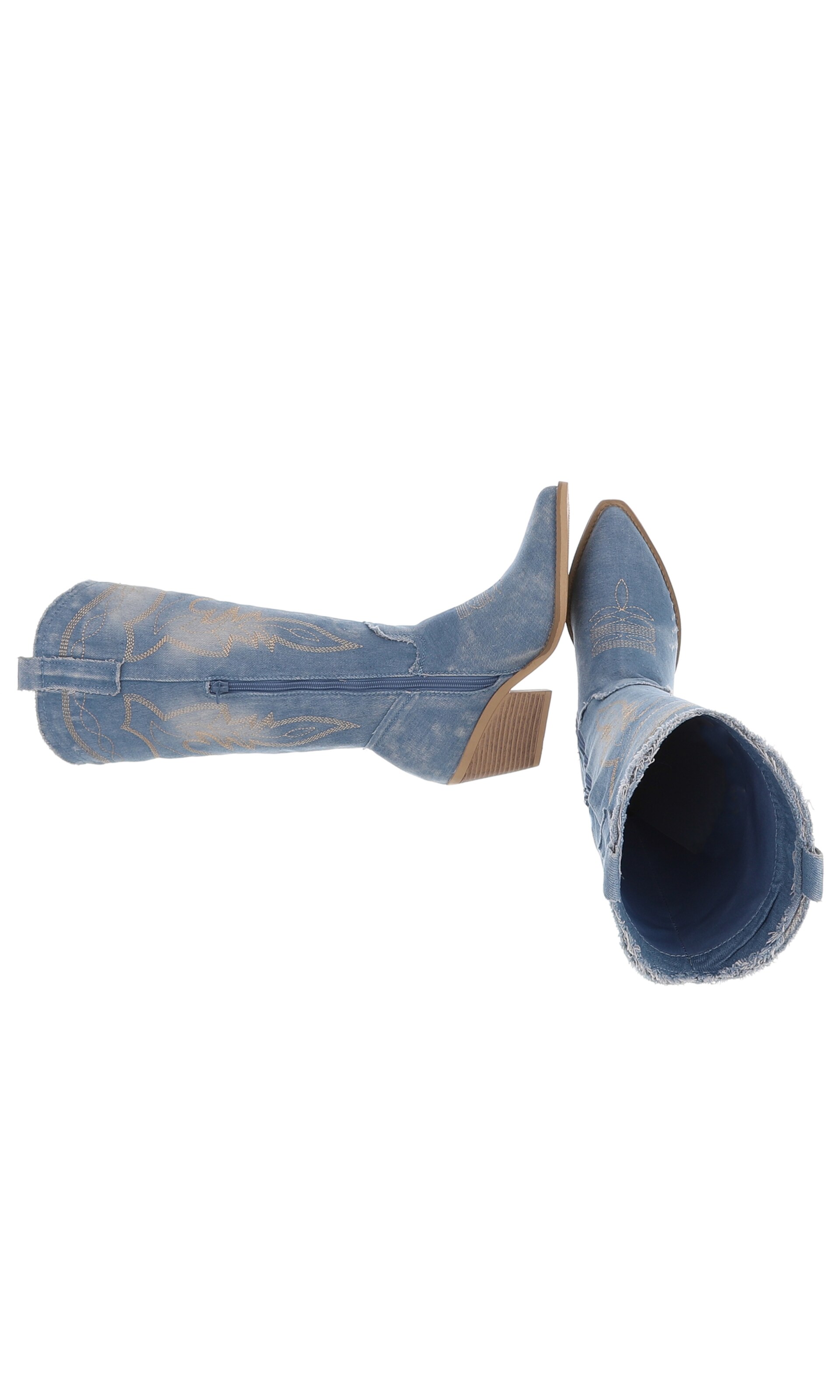 Ital-Design Cowboy Boots in Blue