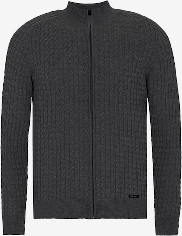 Jimmy Sanders Knit Cardigan in Grey: front