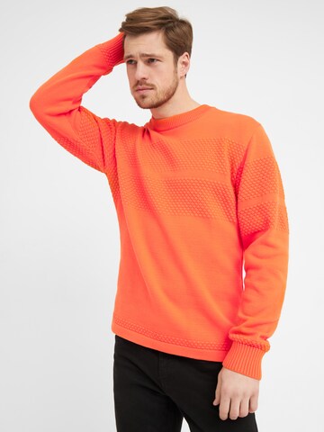 CLIPPER Sweater 'Aarhus' in Orange: front