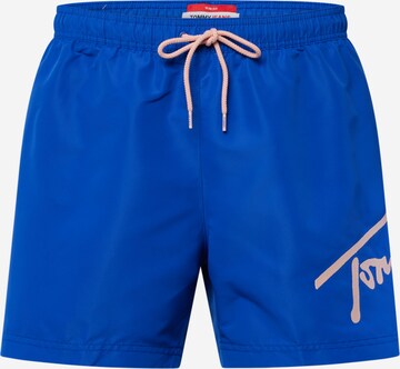 Tommy Jeans Zwemshorts in Blauw: voorkant