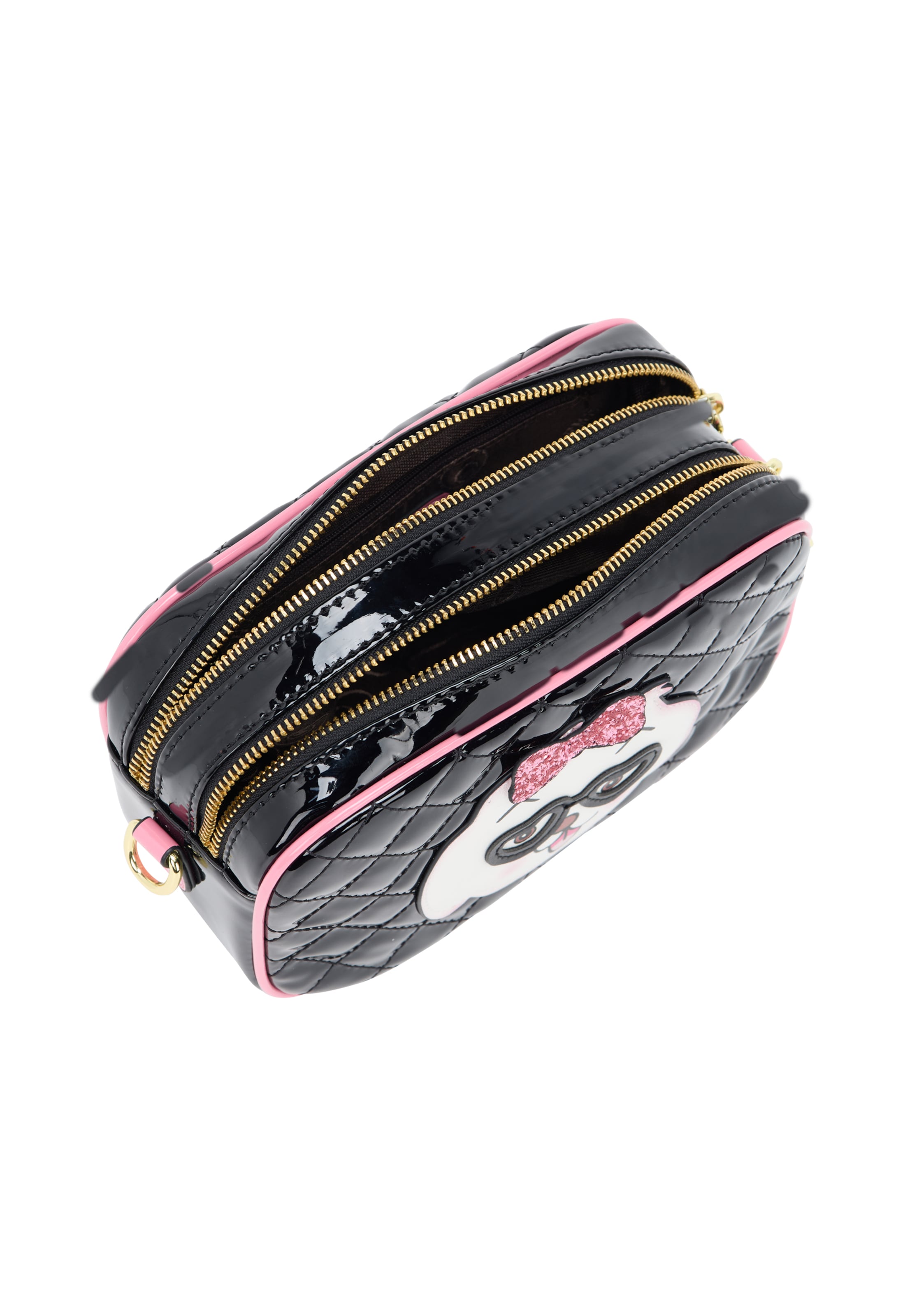 MYMO Schoudertas 'Pop Eyetheme' in Zwart