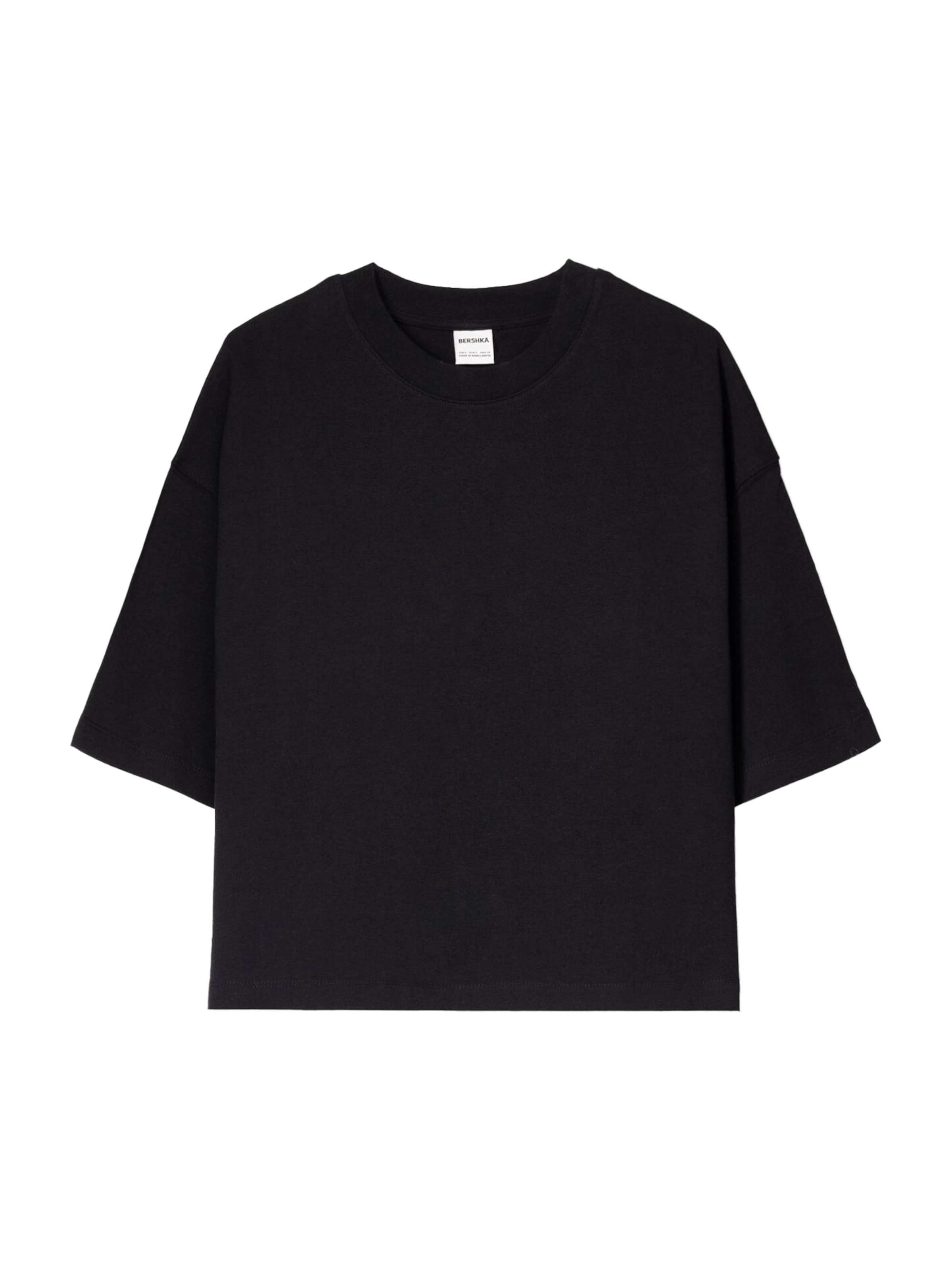 Bershka Shirt in schwarz, Produktansicht