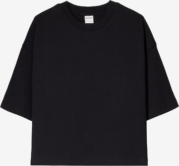 Bershka Tričko – černá: přední strana