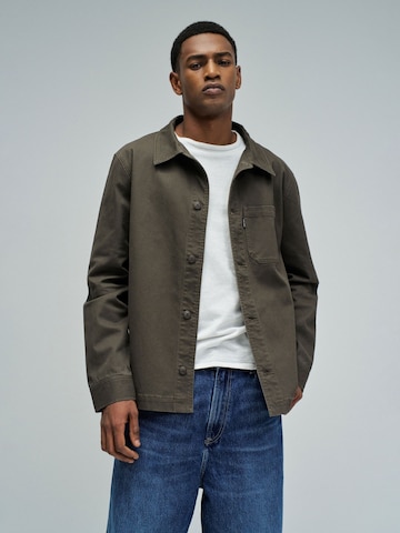 Coupe regular Chemise Salsa Jeans en vert : devant