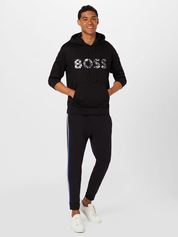 BOSS - Sweatshirt 'Soody Lotus' em preto