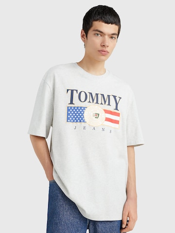 T-Shirt 'Luxe USA' Tommy Jeans en gris : devant