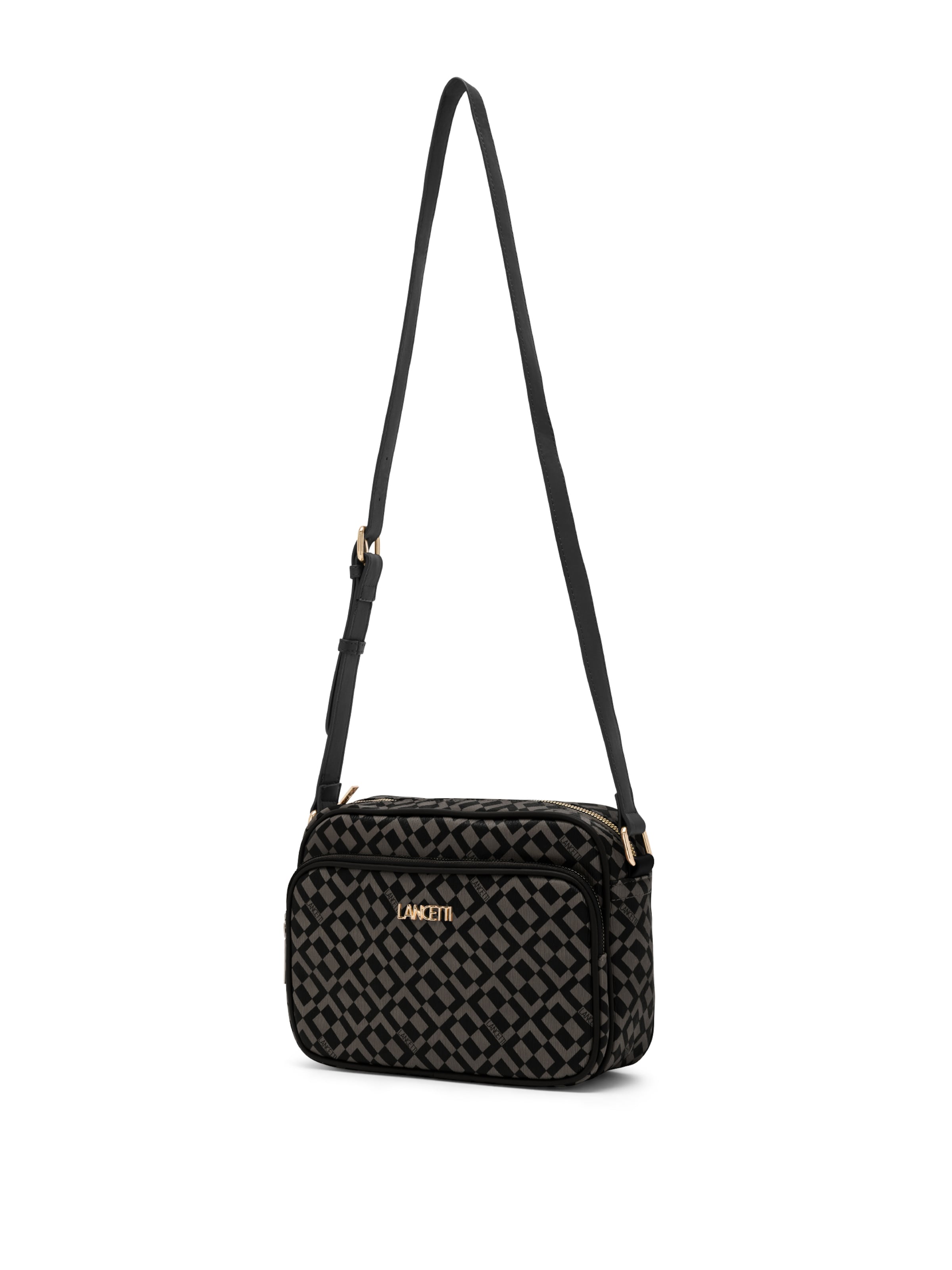 Lancetti Crossbody Bag 'Tokai 2' in Black: front