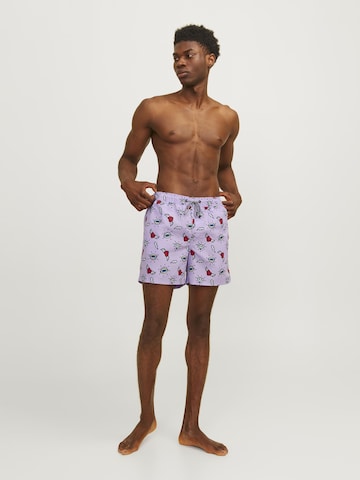 JACK & JONES Zwemshorts in Lila