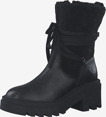 Bottes TAMARIS en noir : devant