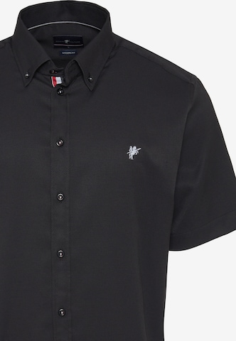 DENIM CULTURE Regular fit Button Up Shirt 'PATRICK' in Black: front