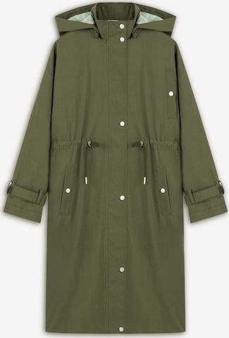 Manteau mi-saison Twist en vert : devant