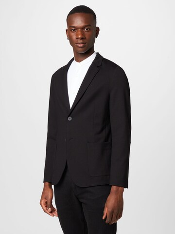 HUGO Red Slim fit Suit Jacket 'Agaltus' in Black: front