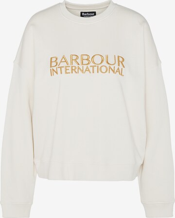 Barbour International Sweatshirt 'Carla' in Beige: front
