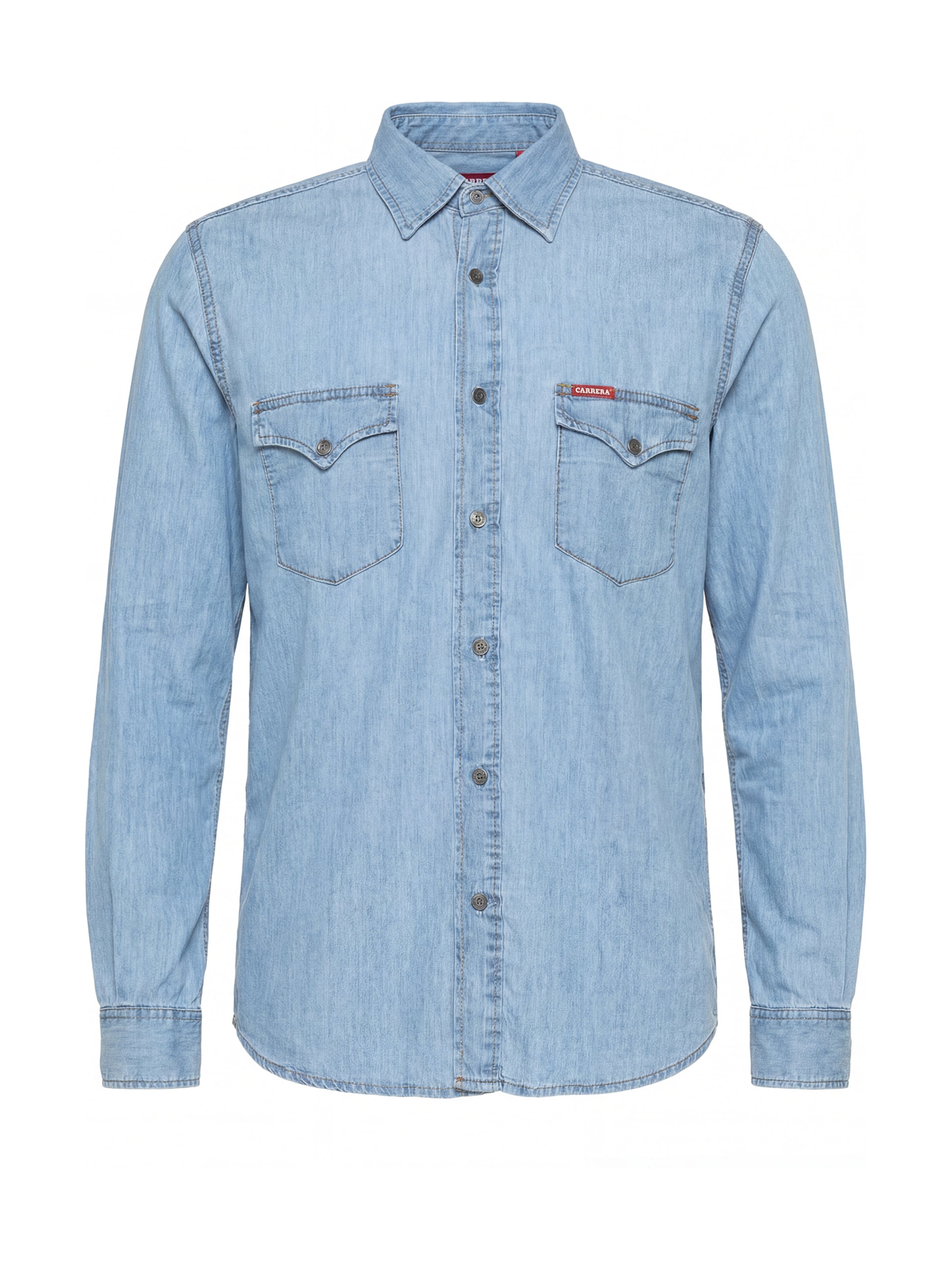 Carrera Jeans Shirt 'Western'‌‌ in Blau: Vorderseite