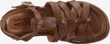 A.S.98 Strap Sandals in Brown