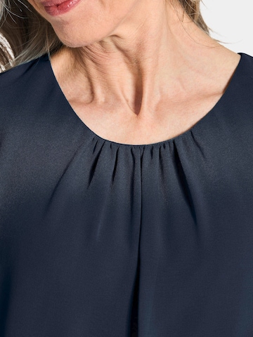 Goldner Bluse in Blau