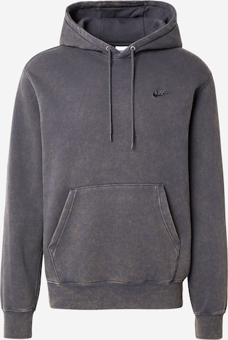 Nike SportswearSweater majica 'CLUB' - siva boja: prednji dio