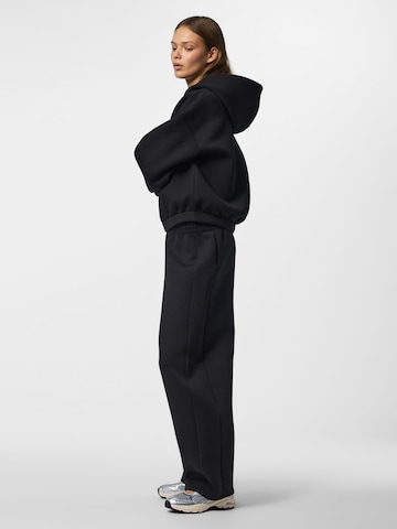PIECES Wide leg Trousers 'BUCUBA' in Black