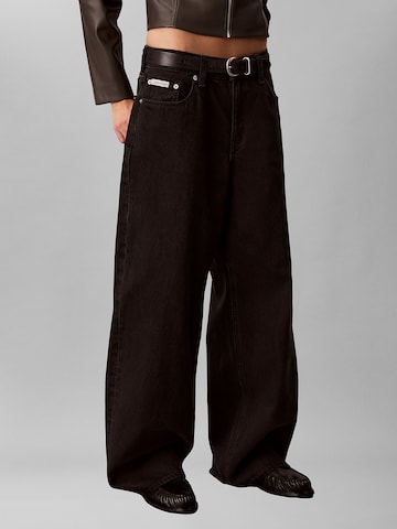 Baggy Jean Calvin Klein Jeans en noir : devant