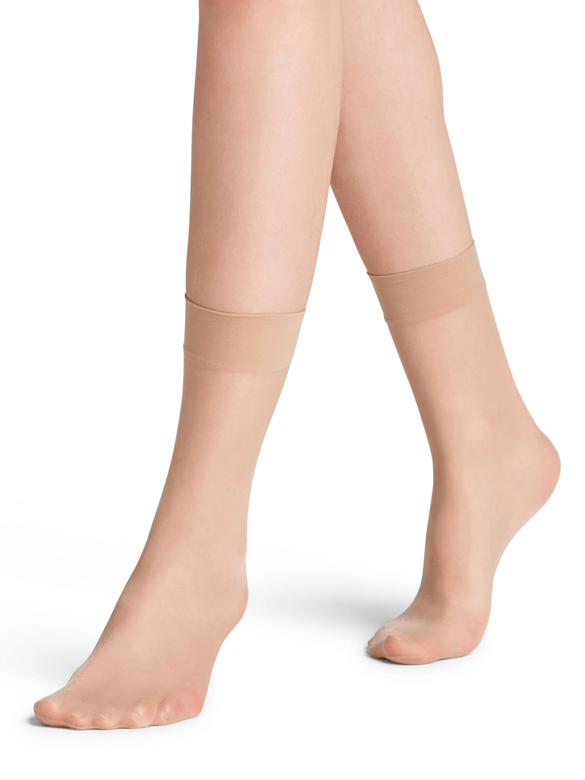 FALKE Socken 'Seidenglatt'‌‌‌ in Beige: Vorderseite