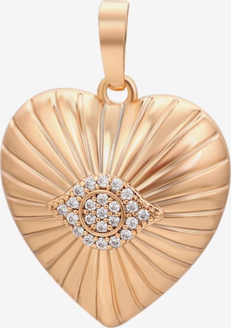 Pendentif faina en or : devant