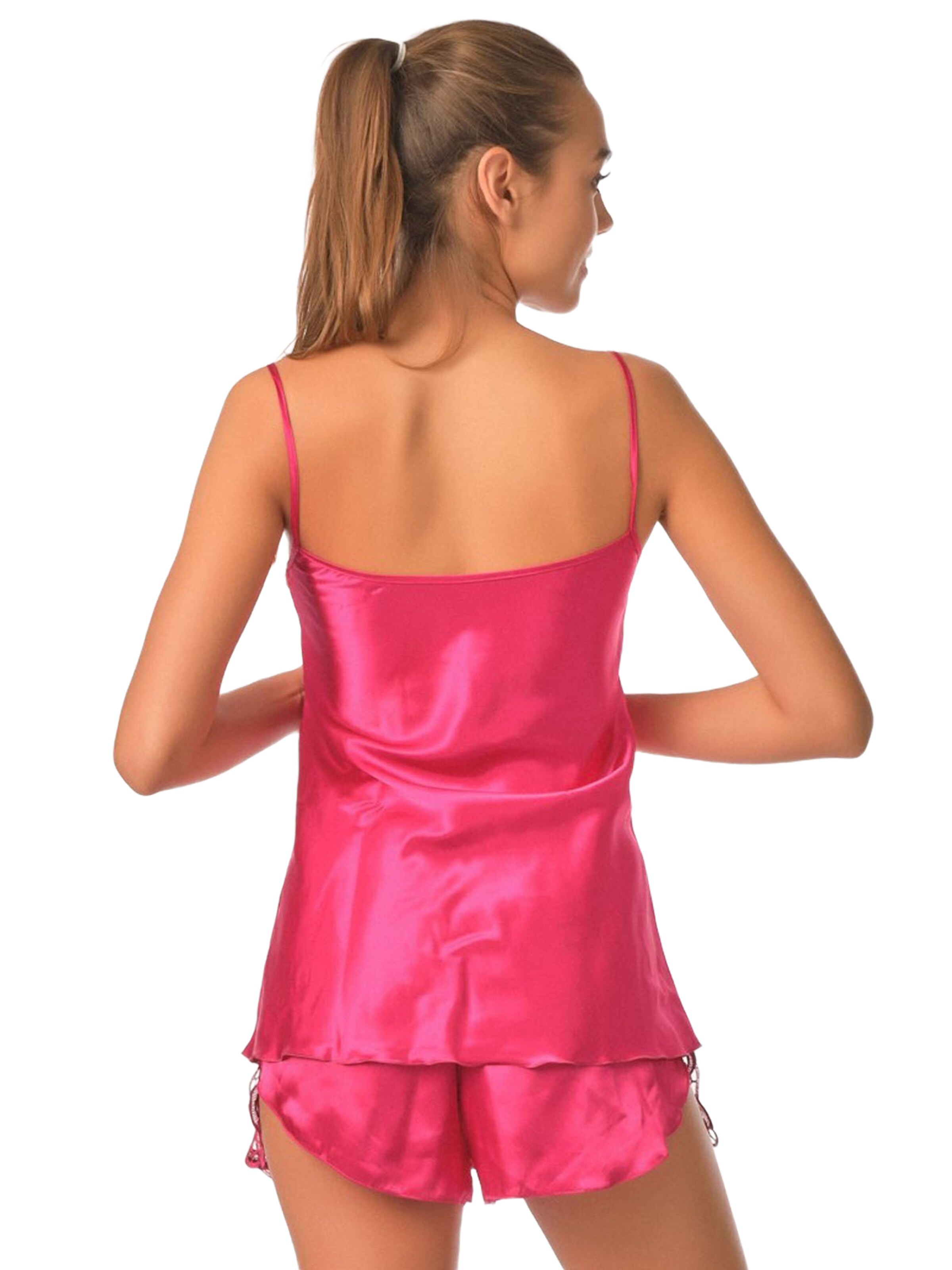 C&City Korte pyjama in Rood