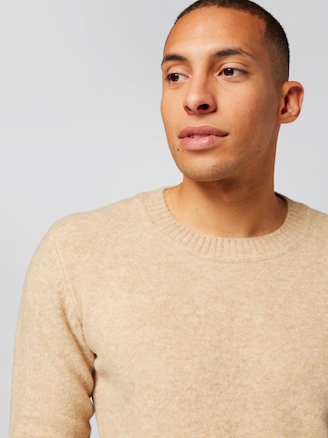 Pull-over 'Jarno' ABOUT YOU x Kevin Trapp en beige