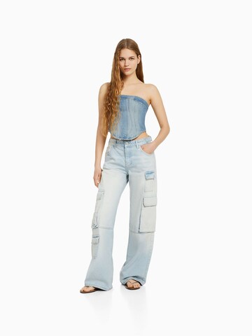 Haut Bershka en bleu