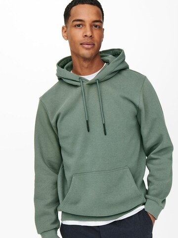 Only & Sons Regular fit Sweatshirt 'Ceres' in Green