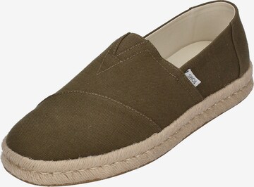 TOMS Espadrilles 'Alp Rope 2.0' in Groen: voorkant