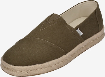 TOMS Espadrilles 'Alp Rope 2.0' in Groen: voorkant