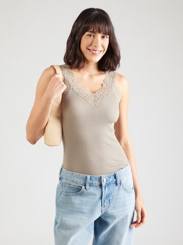 rosemunde Top 'Bernadine' in Bruin: voorkant