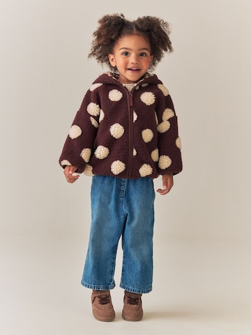 Next Fleece jacket in Brown: front