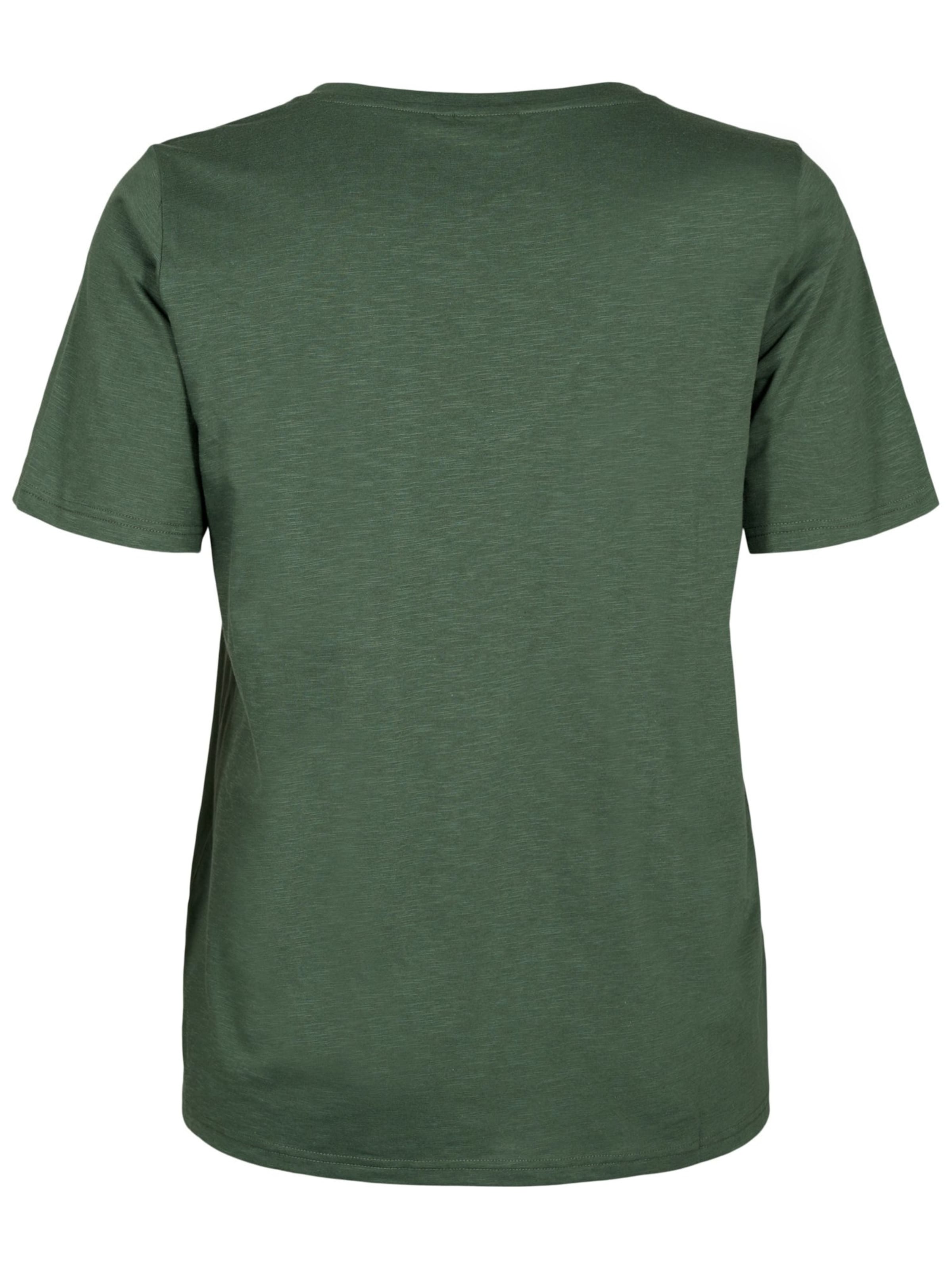Zizzi Shirt 'Brea' in Green