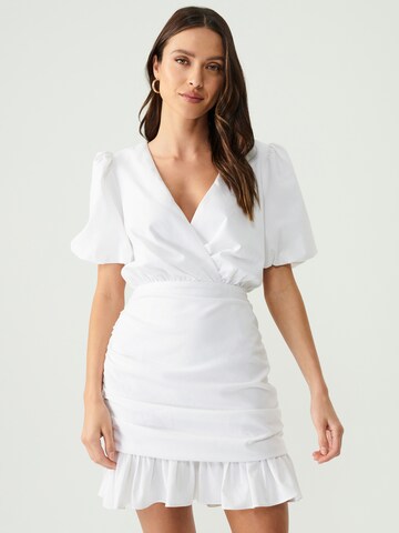 Robe 'ADISON ' Sável en blanc : devant